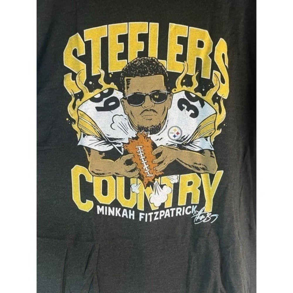 Pittsburgh Steelers Homage Giant Eagle Exclusive Shirt MINKAH FITZPATRICK Medium